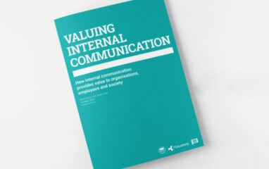 Green cover of the Valuing Intrenal Comms report
