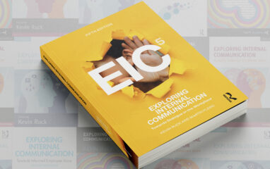 image of yellow book cover against a backgorund of faded out images of covers of pas editions